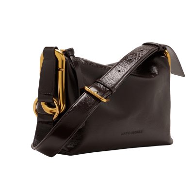 THE SCENE MEDIUM SHOULDER BAG IN CRINKLE LEATHER